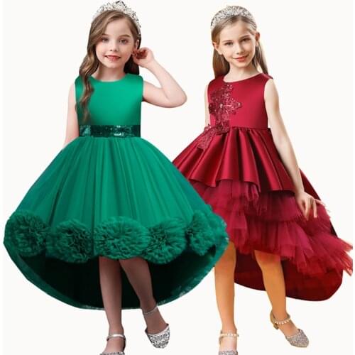 Flower Girl Formal Eucharist dinner tuxedo new flower girl Princess Dress birthday party Beaded Tuxedo vestidos de fiesta