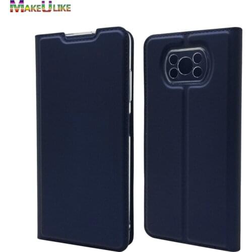 Slim Flip Case For Xiaomi Poco X3 NFC Cover PU Leather Magnetic Luxury Phone Stand Wallet For Xiaomi Poco X3 NFC Case