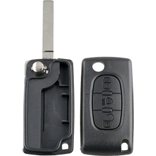 High Quality 3 Buttons Car Flip Key Shell For C4 C5 C6 C8 Remote Key Cover Fob Case Shell Cover Key Protector
