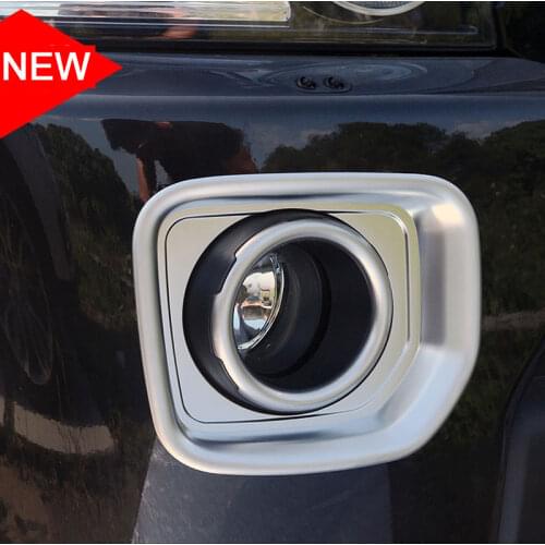 High Quality ABSChrome Car Front Fog Lamp Decoration Frame For Land Rover Discovery 4 For Freelander2 2014 2015 2016 Accessories