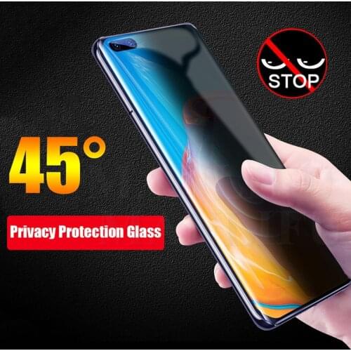 3D Privacy Screen Protector for HuaWei P40 Pro Anti-Peeping Tempered Glass for HuaWei P20 P30 PRO P40 Lite Anti-Spy Film Glass