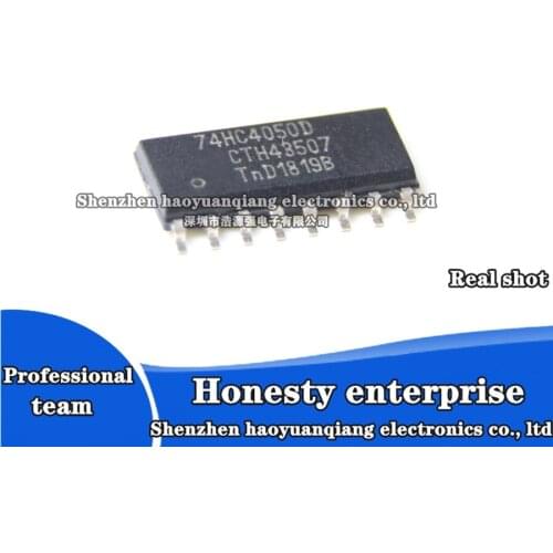 10PCS Original genuine 74HC4050D, 74HC4050 SOIC-16 hexadecimal non-inverting high-to-low converter