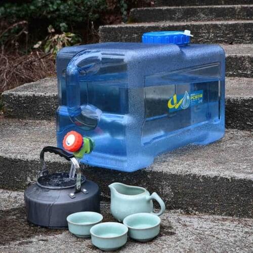 12L Outdoor Camping Water Carrier Car Water Container with Handle & Water-tap