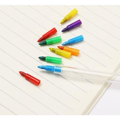 20PCs Cartoon Creative Color Crayons Childrens Painting Crayons Cute Pencil Writing Tools Kawaii Student Office Supplies Prizes