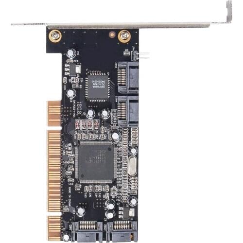 4 Ports PCI SATA Raid Controller Internal Expansion Card Adapter, PCI to SATA Adapter Converter Sil3114 Chipset