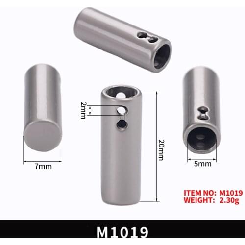 50pcs Silver/Black Plastic Bell Stopper Without Lid Cord Lock Ends Toggle Clip Rope for Sportswear Backpack Bags DIY Kits