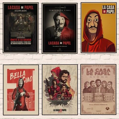5D DIY Diamond Painting La Casa De Papel Money Heist Cross Ctitch Kits Mosaic Diamond Embroidery Home Decoration Art