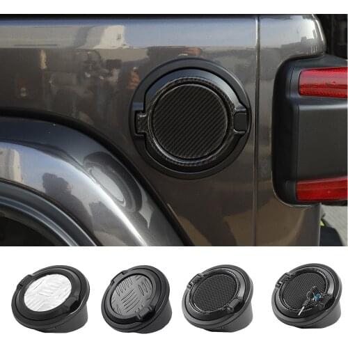 Car Stickers for Jeep Wrangler JL 2018-2021 Gas Cap Cover Fuel Filler Door Tank Cap Decorative Trim Exterior Accessories