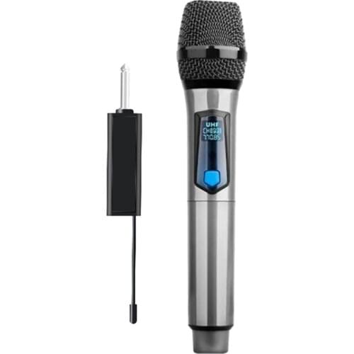 Wireless Microphone Rechargeable With 6.35Mm Plug Rechargeable Receiver For Portable Singing/Karaoke Etc