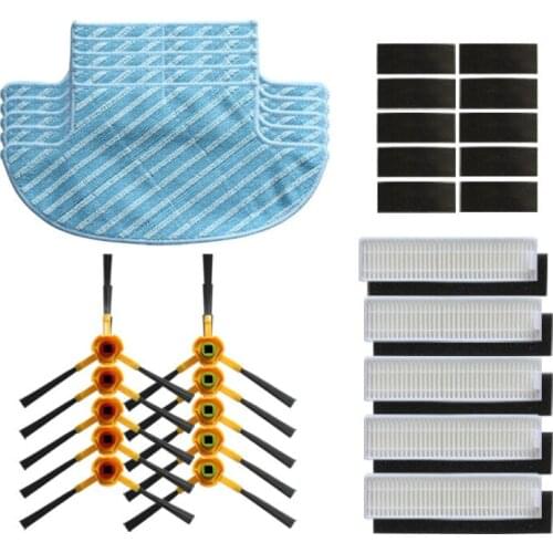 Side Brush hepa Filter Sponge filters Mop cloth Magic paste for ecovacs deebot Slim DA60 Robotic Vacuum Cleaner parts