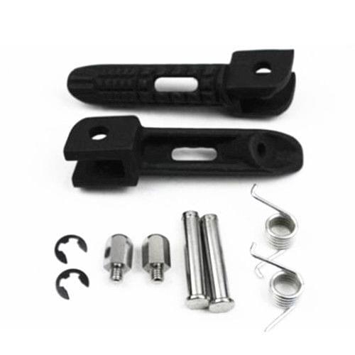 Black Aluminum Front Foot Pegs Footrest For Suzuki GSX-R 600 750 1000 2000-2011