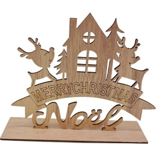 Wood Christmas Noel Xmas Sign Wooden Decorative Sign Table Centerpiece Wooden Plaque for Dinner Room Decor Xmas Party Decor