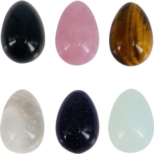 New Easter Thinking Egg Gemstone Play Stone Meditation Egg-shaped Toy Festival Supplies Accessories Home Decorative Crafts Gift