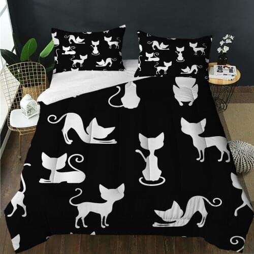 Customize 3D Print Cartoon Cat Classical Quilt Super Comforter Soft Quilting Suitable For Girls Boys Adult Home Bedroom Decor