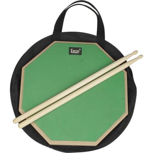 Dumb Drum Set Drummer Practice Training Tool Drum Pad + Bag + maple Drum Stick Percussion Instrument Parts Accessories