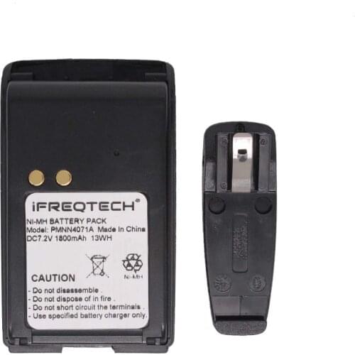 PMNN4071 for Mag One BPR40 A8 1800mAh PMNN4071AR Ni-MH Battery with Belt Clip