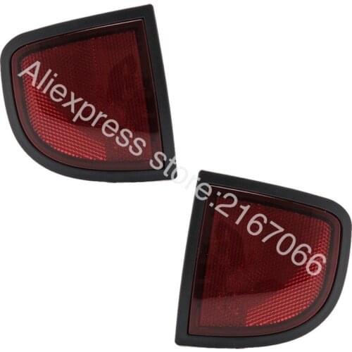 Rear Reflectors Pair for MITSUBISHI L200 2005 - 2014 Tail Lights in Bumper SET LEFT+RIGHT
