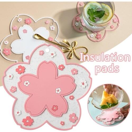 Home Accessories Cup Holder Coasters Anti-scalding Cup Coasters Heat Resistant Rubber Mat Non-slip Pot Holder Table Placemat