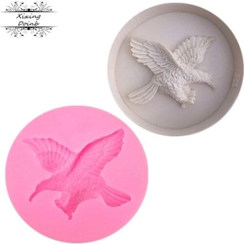 Animal Eagle shape silicone mold sugar cake decoration tools chocolate gum mold sugar craft kitchen tools