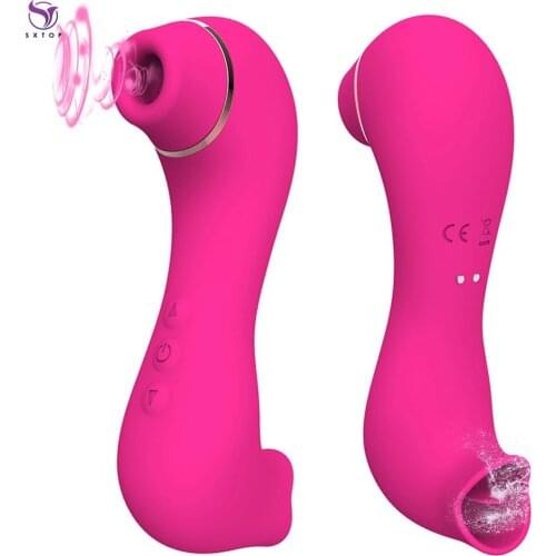 Sucking Vibrator Tongue Licking AV Wand Oral Licking Vagina for Sex Female Masturbator Sex Toys for a Couple Goods for Adults