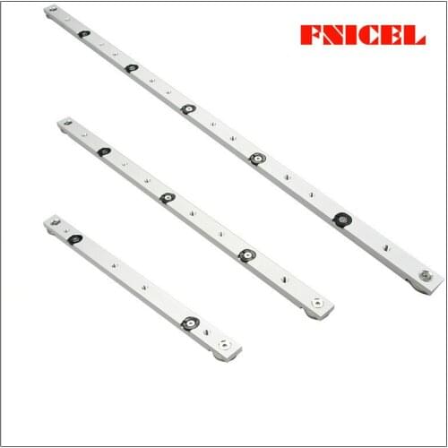 Aluminum Alloy T-Tracks with Scale and Miter Track Stop and T- Slot Miter Bar Track Router Table Saw Woodworking Workbench DIY