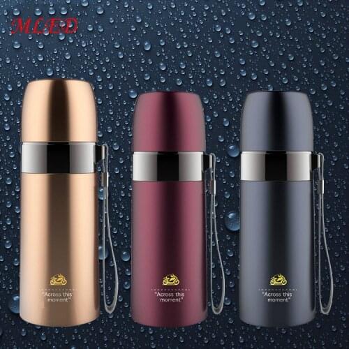 MLED Thermos 360ml Durable Stainless Steel Thermal Water Bottle Insulated Portable Coffee Travel Thermos Custom Made Logo Cup
