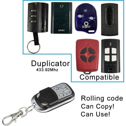 QIACHIP Universal Remote Control 433 mhz Key Fob duplicator DOORHAN Transmitter Clone Cloning Code car key garage Gate door