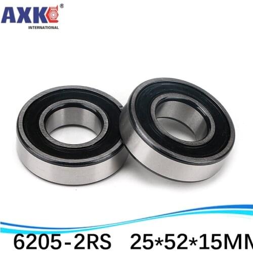 1pcs double Rubber sealing cover deep groove ball bearing 6205-2RS 25*52*15 mm