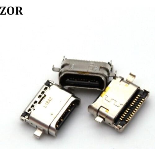 100pcs/lot Type C Mini Micro USB Charging Port jack Socket plug for Huawei honor Note8 P9 plus letv Pro3 X720 Charger Connector