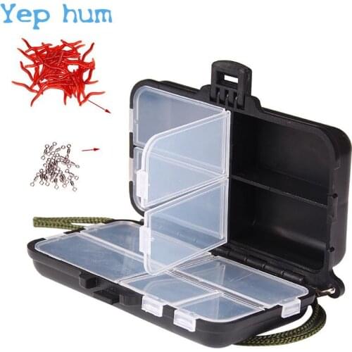 2021 9-compartment Adjustable Fishing Bait Fish Hook Storage Container Small Object Storage Outdoor Fishing Tool Tackle Boxes
