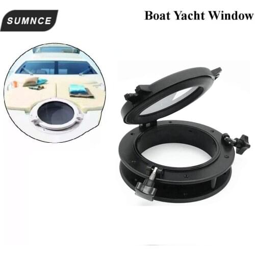 215mm Marine Boat Yacht RV Porthole ABS Plastic Round Hatches Replacement Windows