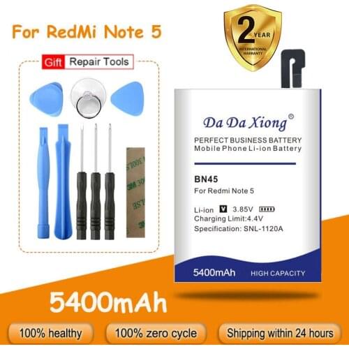 High capacity BN45 5300mAh Battery for Xiaomi Redmi Note 5 Hongmi Note 5 Replacement Li-ion batteries + free tools