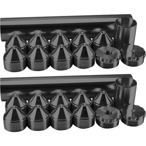 2 set 10 Inch Aluminum Car Fuel Trap Solvent Filter for Napa 4003 Wix 24003 Black - 5/8-24 & 1/2-28