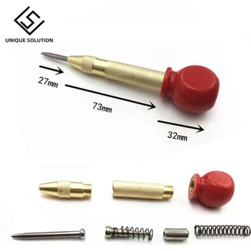 Automatic Centre Punch 5'' Automatic Center Pin Punch Strike Spring Loaded Marking Starting Holes Tool Steel