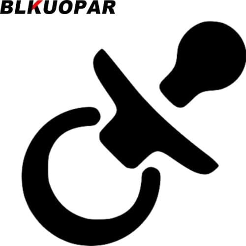 BLKUOPAR for Baby Mouth Pacifier Car Stickers Sunscreen Fashionable Decal Bumper Motorcycle Helmet Occlusion Scratch Car Styling