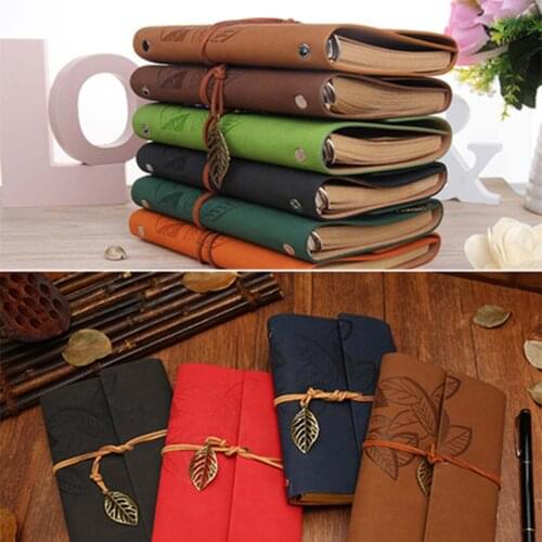 Retro Notepad Pu Leather Note Book Diary Notebook School Office Supplies Stationery Notebook Gift Traveler Journal Planners