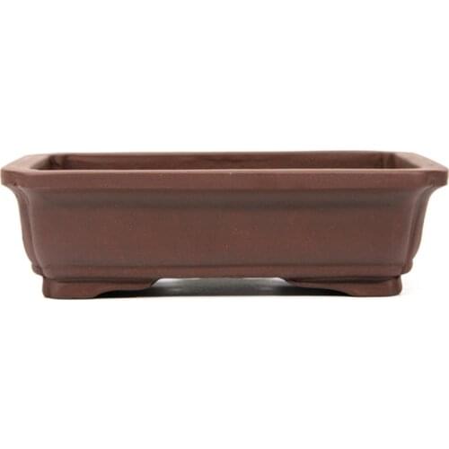 Yixing Purple Sand Flowerpot With Hole Exquisite Green Plant Potted Breathable Rectangular Flower Tray Indoor Decoration
