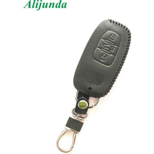 Hot sale super quality 100% Leather Key Cover Case for Audi Q3 Q5 S Line A3 A5 A6 C5 A4 B6 B7 B8 TT 80 S6 C6 Auto Accessories