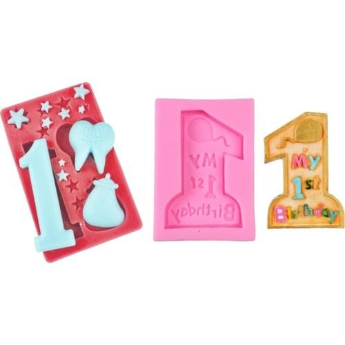 Baby Birthday 1 Old Cooking Tools Fondant Baking Molds Clay Extruder Craft Gun Cake Sculpture Sugarcraft Tools