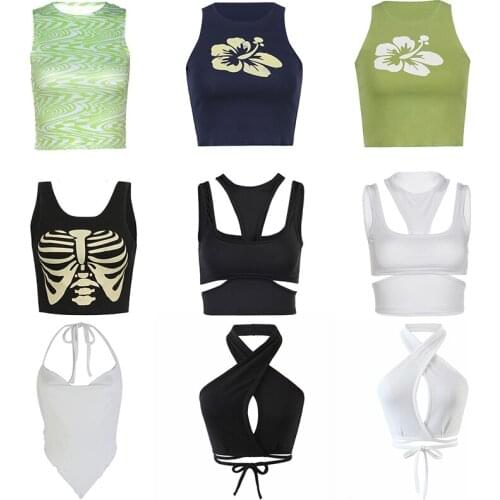 New Baby Bustier Top Femme Clothes For Y2k Corset Sexy Tank Crop Top Women Cyber Accessories Summer Body Aesthetic Blouse 2021