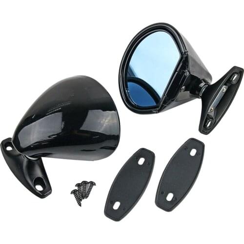 New Pair Black Universal Retro Car Mirrors Rear View Mirror Side Door Wing Mirror Car Rearview Mirror For Benz For BMW For Ford