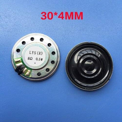 New sound speaker 8 ohms 0.5 watt 8R 0.5W speaker diameter 30mm 3cm thickness 4mm Loudspeaker