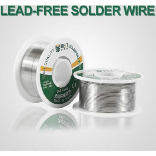 Wholesale 1Pcs BST-40G Lead-Free Environmentally Friendly Tin Wire Sn99.3 Welding Material Maintenance 0.4/0.8mm Welding Wire