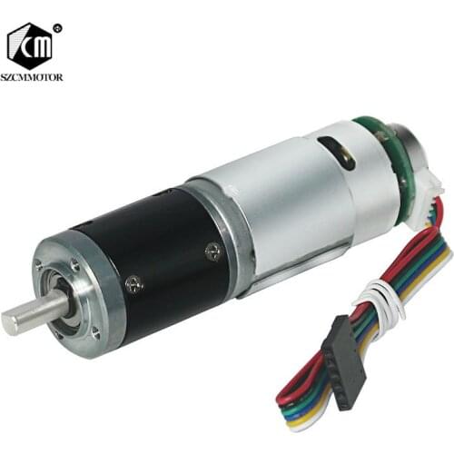 Hall Encoder Planet deceleration Geared Motors Silent Long Life Lare Torque DC 12V 340RPM Planetary Gear Motor Planet 28Dim Gearbox Speed Ruducer Motor
