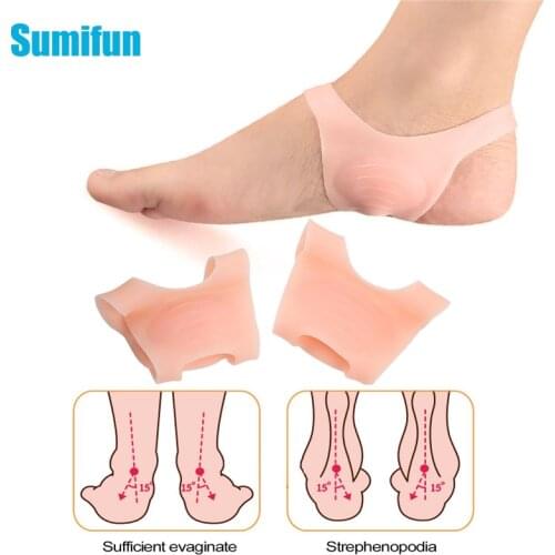 2pcs Silicone O-type Foot Corrector Insoles Pads No Slip Shoes Straightener Sushions Pad Men Women Orthopedic Insoles Foot Care