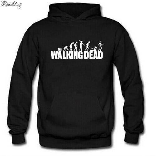 The Walking Dead Zombie Evolution Funny Hoodies Men Full Sleeve Sweatshirts Pullover Fashion Man Women Skateboard Hoody Winter