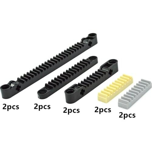 Building Blocks Technical MOC Parts Gear Rack Train Car Crane Model DIY Bricks Accessories Creative Toys 6630 3743 64781 87761