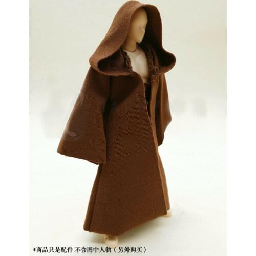 1:12 Scale Brown Cape Cloak For 6" Action Figure Doll (no figure)