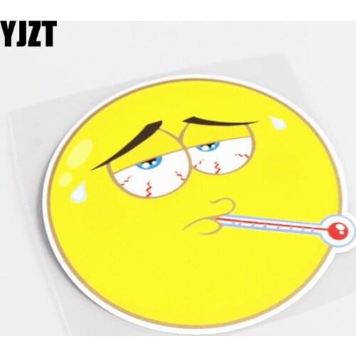 YJZT 13.5CM*13.5CM Cartoon Fun Graphical PVC Decal Car Sticker Decoration 13-0590