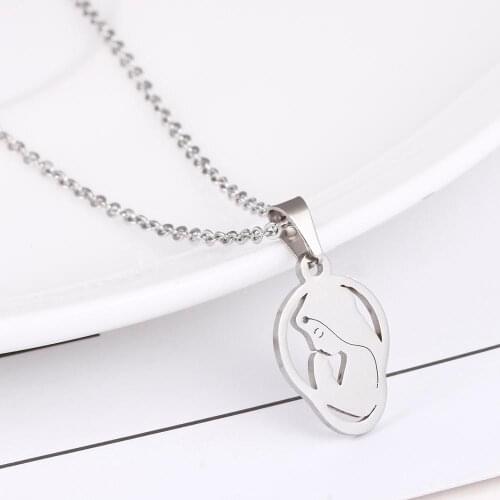 1 Blessing Maria necklace ladies mens lucky pendant necklace kids gift amulet necklace heart necklace